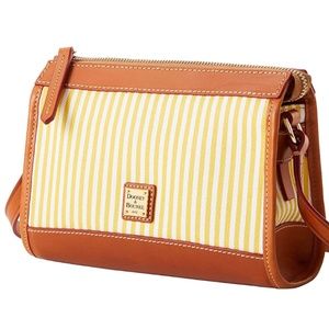 Dooney & Bourke Yellow Striped Zipped Crossbody